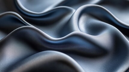 Obraz premium Close-up view of drapes of flowing, smooth fabric.