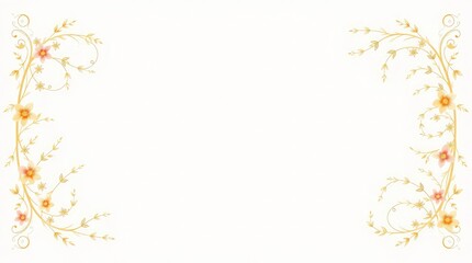 Fototapeta premium Abstract Botanical Background – Contemporary Floral Illustration