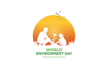 #BeatPlasticPollution, World Environment day concept 2025. 