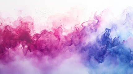 Obraz premium Abstract watercolor painting with vibrant hues of color.