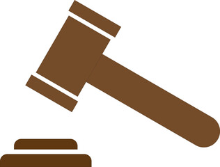 Vector illustration of a gavel