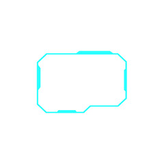 HUD digital futuristic user interface frame