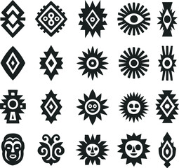 set of abstract geometric shapes