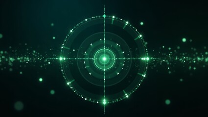 Obraz premium Threat Detection Radar Background for Security Dashboards and Control Interfaces