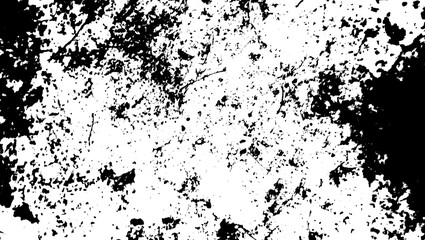 Abstract grunge black and white distressed wall texture background, Black and White Grunge Texture Background, Distressed Concrete Surface Texture, Isolated on transparent background, PNG	