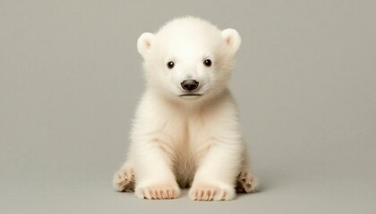 Cute polar bear cub