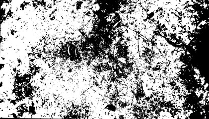 Abstract grunge black and white distressed wall texture background, Black and White Grunge Texture Background, Distressed Concrete Surface Texture, Isolated on transparent background, PNG	