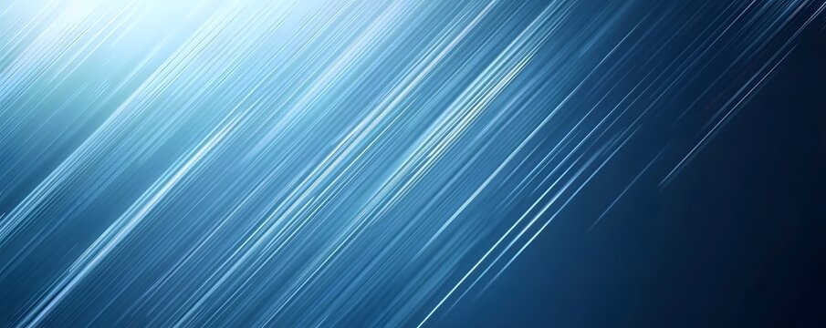 Abstract Lines in Deep Blue: Dynamic streaks of light dance across a deep blue backdrop, creating an illusion of motion, flow, and sleek modernity.