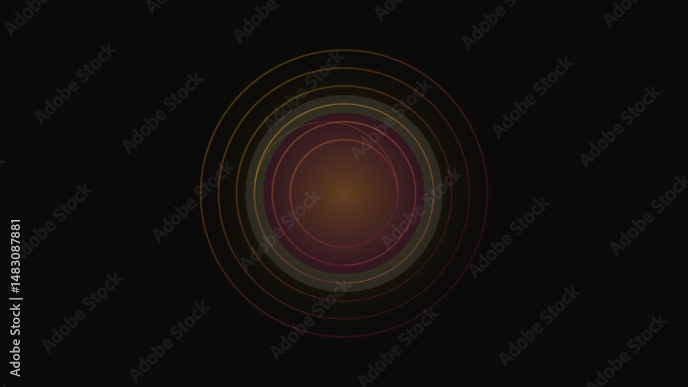 Poster circular weave abstract background with transparent overlays and glow gradients