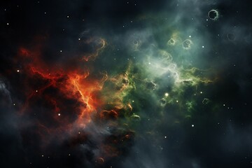Naklejka premium Cosmic Nebulae in Deep Space