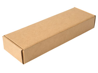 Rectangular cardboard box with a simple, sturdy design suitable for packaging and shipping various items.