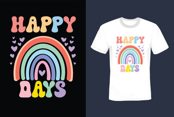 happy day t-shirt design 