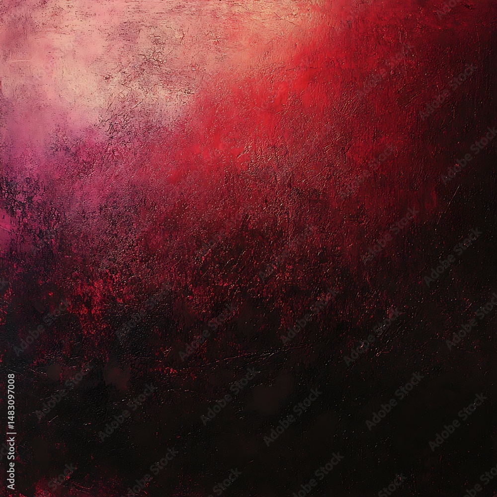 Poster dramatic textured background with deep crimson hues blending into black, creating a sense of intensi