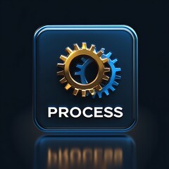 Fototapeta premium Efficient Workflow and Interlocking Gears Signify Optimization and Progress, Enhancing Operational Processes for Improved Results.