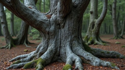 Picture of an old tree in the forest