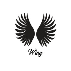 Obraz premium Birds Wing Pictorial Logo Design