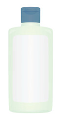 Plastic gel bottle. vector illustration