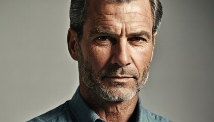 Visual respectable man portrait, high quality