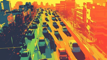 How can electric vehicles contribute to the reduction of urban heat islands?