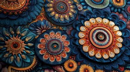 Intricate Abstract Wallpaper Pattern with Elegant Symmetry and Subtle Decorative Details