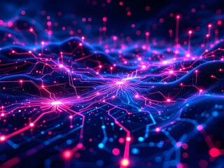 Illustration of an artificial intelligence working process 