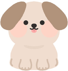 사랑스러운 반려견 강아지 일러스트 © nusoi