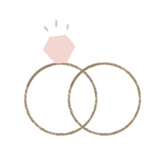 wedding rings on a white background