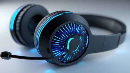 Gaming headset with microphone