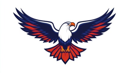 Obraz premium Soaring eagle graphic