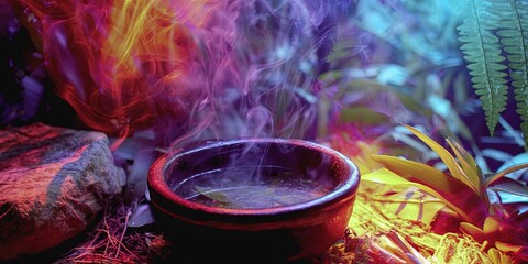 ayahuasca ceremony for a spiritual hallucinogenic trip