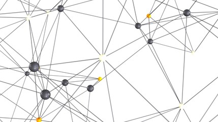 Obraz premium Abstract image depicting interconnected nodes and data flow. Ideal for tech, network, and connection concepts.