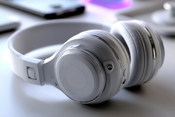 bluetooth headphones folded neatly