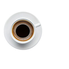 Espresso in white cup