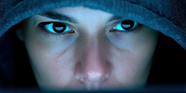 photo of female hacker 