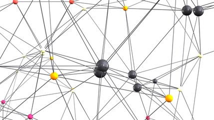 Obraz premium Abstract image of interconnected nodes, ideal for network, technology, and connection concepts.
