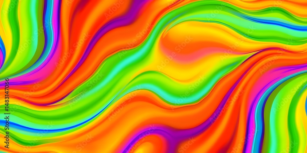 Poster abstract design image, radiant color flow. positive energy visual, bright seamless colors for backgr