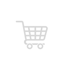 Trolley icon. Shopping Cart Icon isolated on white background