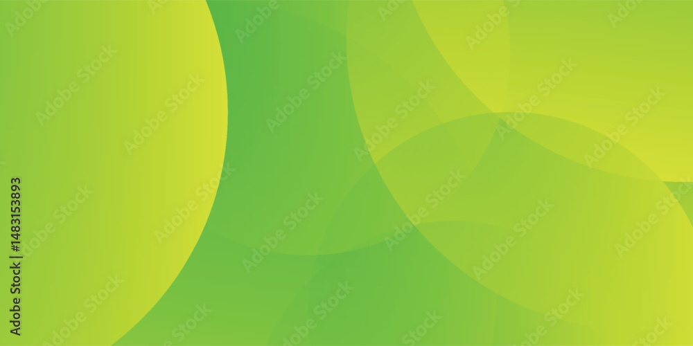 Poster minimal geometric background. green dynamic shapes composition. vector eps10