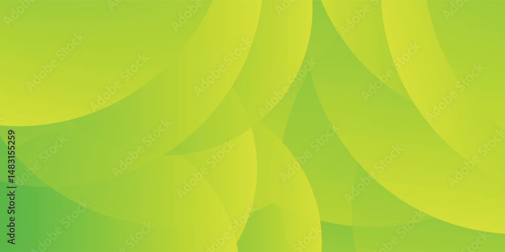Poster minimal geometric background. green dynamic shapes composition. vector eps10