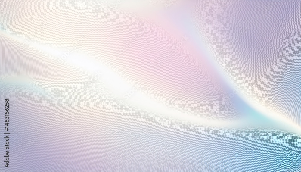 Poster iridescent pastel wave texture with soft gradients for modern web design, luxury branding, and elegant print background

