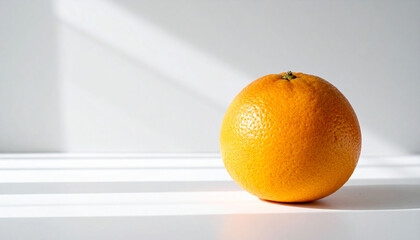 the image features a piece of fruit set against a stark backdrop. the rind of the fruit has a pronounced texture, its surface speckled with tiny dimples