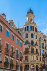 Architecture detail in Madrid, Spain