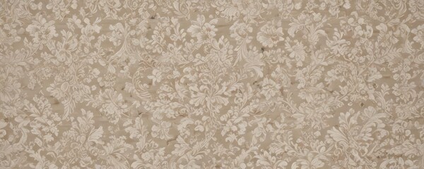 Fototapeta premium Subtle neutral damask, intricate baroque lacework, seamless repeat , art, grey
