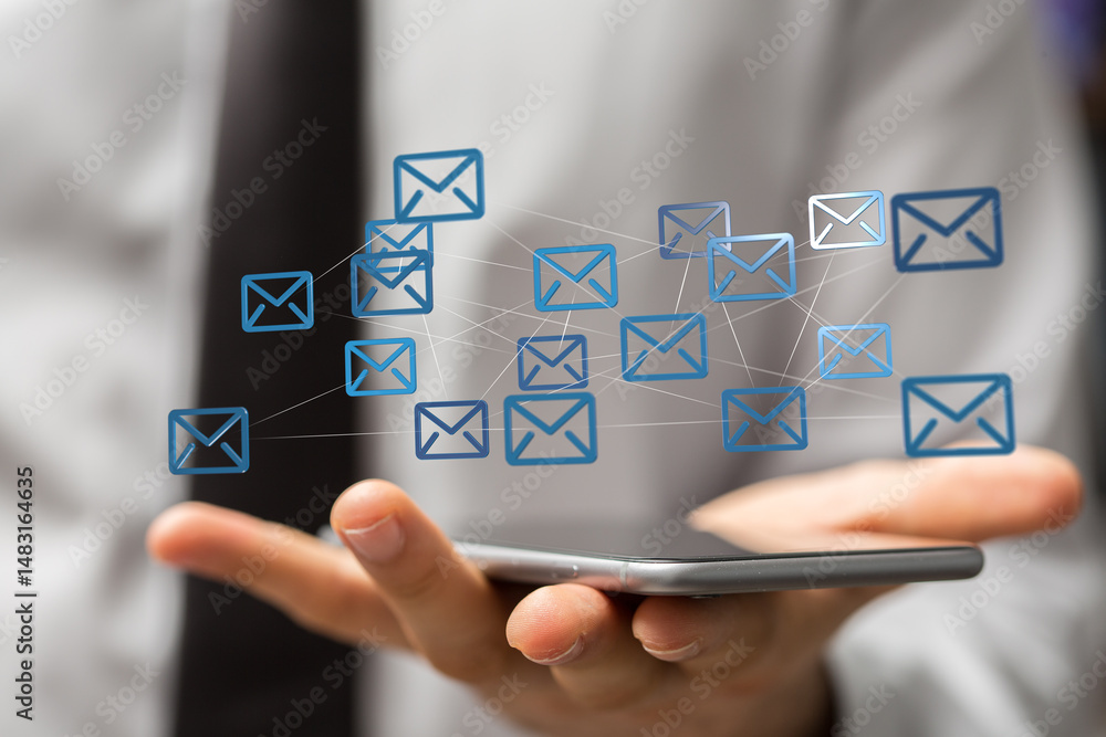 Aufkleber Efficiently handle emails on your phone.  Streamline your inbox and stay organized.