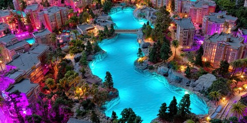 vacation resort - tropical upscale hotel 