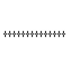 Pixel retro border frame. Vector illustration 