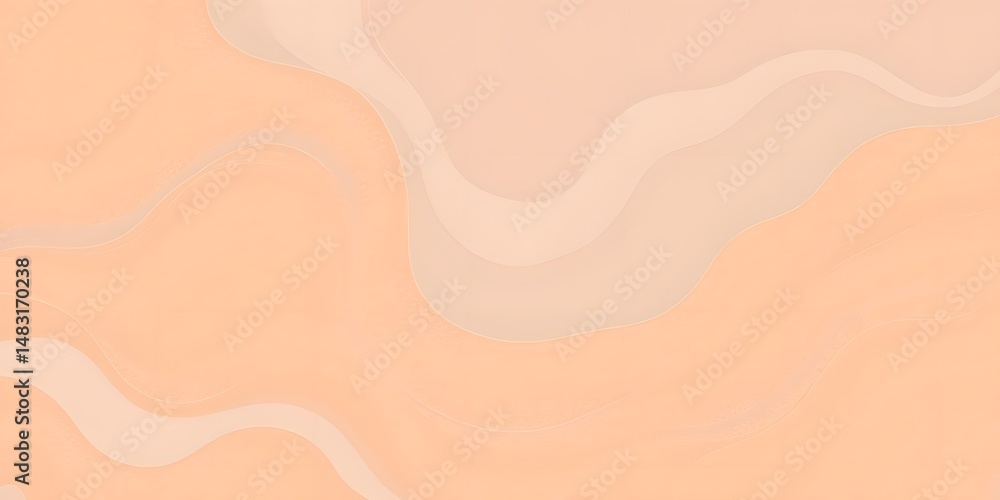 Leinwandbilder calming peach fuzz abstract. soft flowing shapes create serenity. gentle tones evoke peace. this des