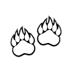 Bear paw print