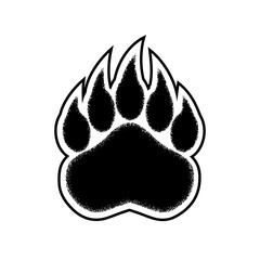 Bear paw print 