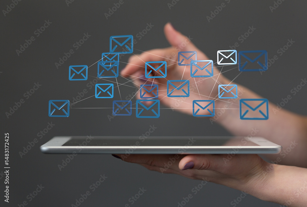 Poster Efficiently manage your inbox.  Streamline email communication on your tablet.